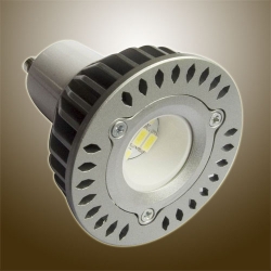 4W LED bodovka, GU5.3 hliníkový chladič, 340lm, 6000K, studená bílá