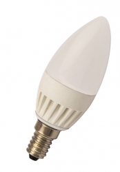  5W LED svíčka mléčná, E14, 320 lm, 3000K-teplá bílá