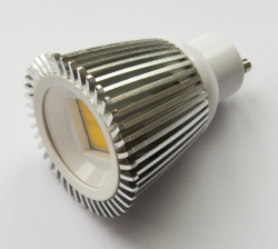 6W COB LED bodovka,GU10, stmívatelná,500lm,6000K, studená bílá